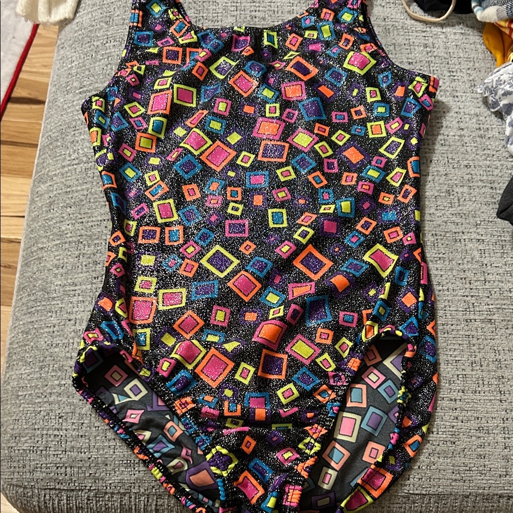 Colorful Geometric Patterned leotard
